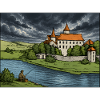 Castle by the River Sketch