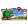 Balloon Over Prairie Landscape