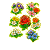 Vivid Bloom Floral Sticker Set