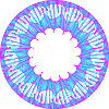 Turquoise rosette – drawn from infinity