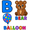 Bärenballon-Buchstabendesign