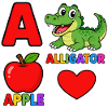 Alphabet A Alligator Apple