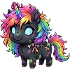 Süße Chibi-Zombie-Einhörner