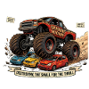 Monster-Truck-Retro-Stil