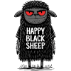 Happy Black Sheep