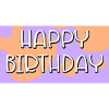 Joyeux anniversaire - Violet
