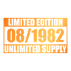 44e anniversaire Édition Limitée - ꝏ Approvisionnement 08/1982