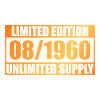 66th Birthday Limited Edition - ꝏ Supply 08/1960