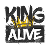 King Alive Crown Grunge Design