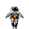 Zero Gravity Astronaut – Weltall & Erde