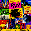 Neon Graffiti Collage Vibes