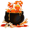 Witch's CauldronDesign Bubble Illustration