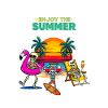 Sommer-Skeleton-Spaß am Strand