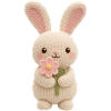 Bunny with flower