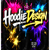 Graffiti-Hoodie Neon-Splash-Design