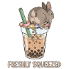 Cute Bunny Funny Boba Bubble Tea