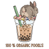 Cute Bunny Funny Boba Bubble Tea