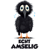 Echt Amselig Lustiger Vogel Spruch
