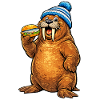 Walrus with cap