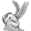 Dessin Fée triste