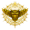 Golden Metatron Totem Owl