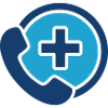 Medizinische Support-Hotline-Ikone Gesundheitstelefon-Vektor