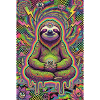 Psychedelisches Meditierendes Faultier