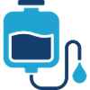 IV-Tropfleitungs-Icon Infusionstherapie Medizinischer Vektor
