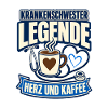 Krankenschwester Legende Herz und Kaffee Geschenk