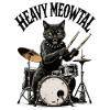 Heavy Meowtal Cats Drums