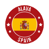 Alava Spain Circular Flag