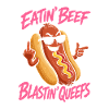 Beef Hot Dog Queen Sticker