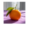 Orange soleil sur lin violet