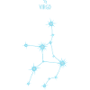 Jungfrau Sternzeichen Sternbild Pastellblau