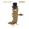 Gentleman-Wurm mit Nachtisch
