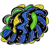 Farbwirbel Kreisdesign