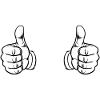 OK all right icon white
