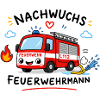 Nachwuchs Feuerwehrmann Cartoon