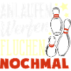 Anlaufen Werfen Fluchen Bowling