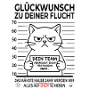 Glückwunsch zur Flucht Abschied Kollege