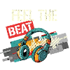 Feel the Beat Kopfhörer Kunst