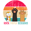 Retro Pfoten Rock Paper Scissors
