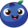 Blueberry Laughing Berry Fruit Funny Blueberry