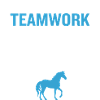 Pferde-Teamwork-Reitreitgeschenk
