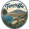 Teneriffa Retro Küstenpanorama