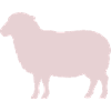Pastellschaf Silhouette Design