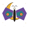 Geometric Lunar Butterfly