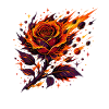 Feuerrose Flammenkunst
