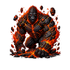Vulkan Gorilla Feuerkoloss