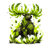 Neon Kristallhirsch